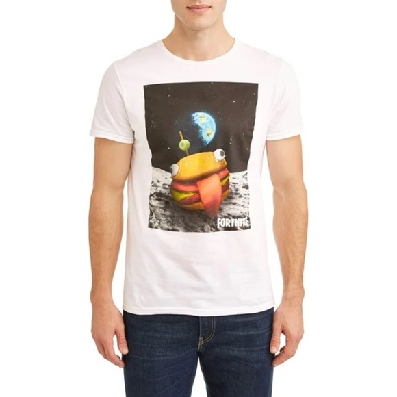 Fortnite Men's "Burger Space" Short Sleeve Graphic T-Shirt Size XL - Picture 1 of 6
